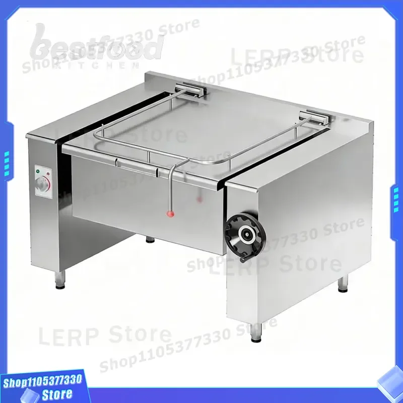 OULI 14400W Electric Inclined Baking Pan 120L Stainless Steel Heavy Duty Restaurant Kitchen Equipment 150-300kg Capacity