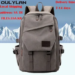 Oulylan 15.6 Oxford  Large Capacity Backpack Men Laptop Backpacks Solid High School Bags Teen College Boy Gril Student Backpack