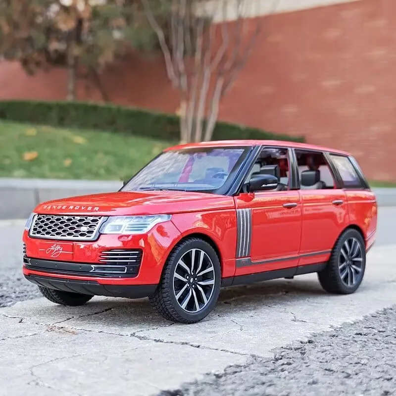 1/24 Range Rover Sports SUV Alloy Car Model Diecasts Metal Off-road Vehicles Car Model Simulation Sound and Light Kids Toy Gifts