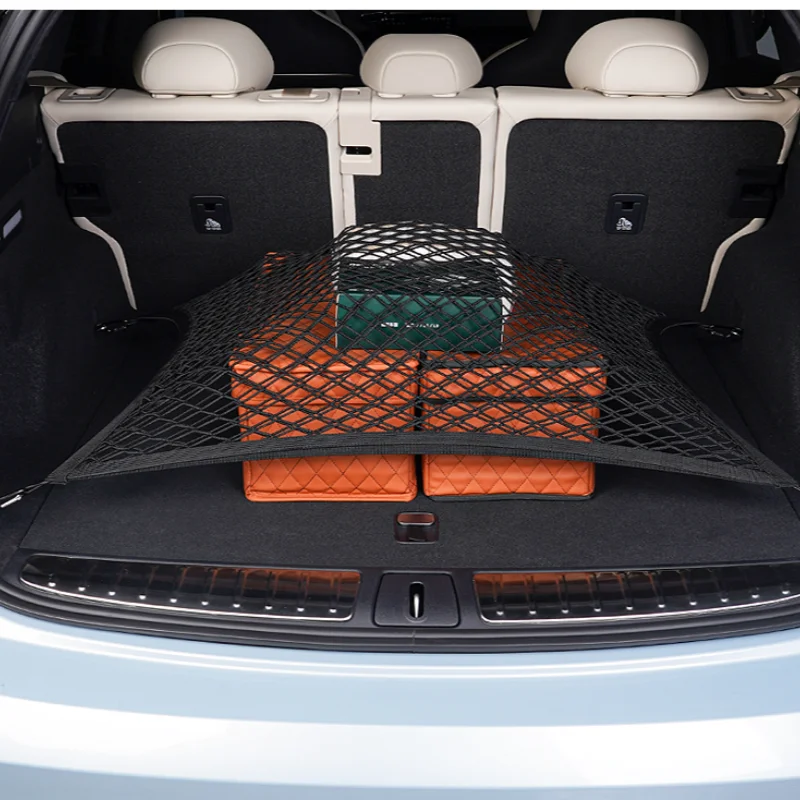 For BMW X1 trunk net dual-layer nylon luggage storage bag 2003-2025 car interior modification accessories