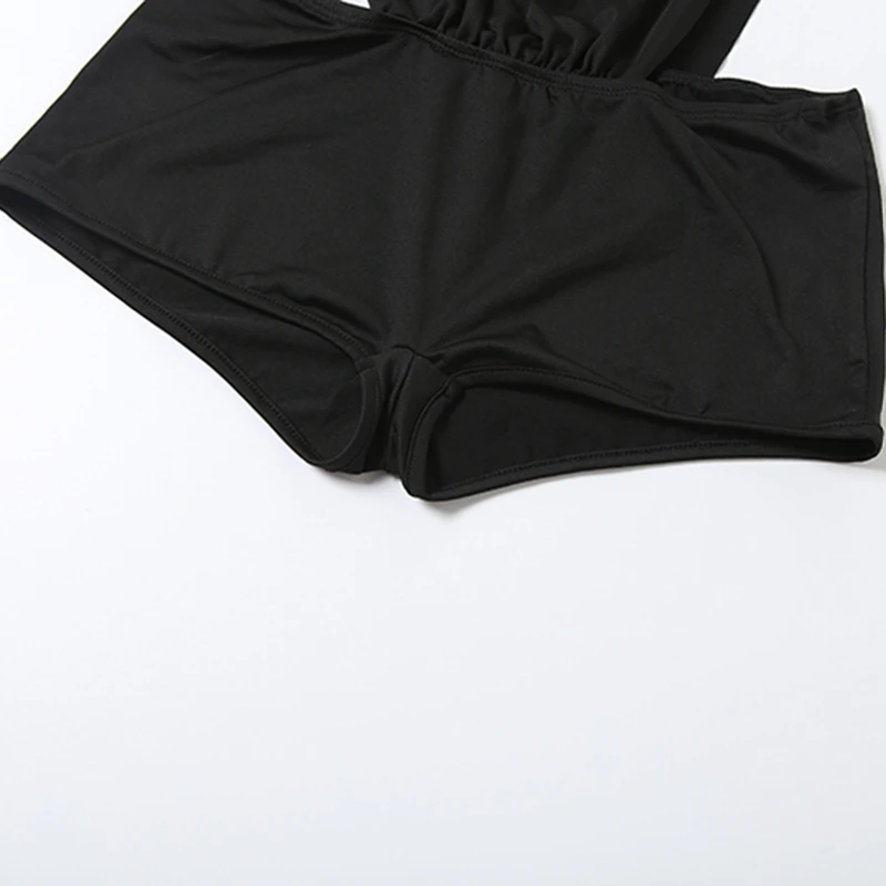 Hotsweet فتاة وهمية الرقبة الجانب انقطاع Bodycon بذلة رومبير مثير أكمام ارتداءها النساء الملابس الداخلية نادي الحفلات وتتسابق #4