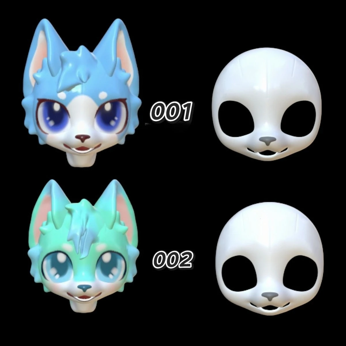 

Kemono Base Mask Toshort Snout Fursuit Kig Serie Beast Suit 3D Printed Skull Costume DIY Cos Accessories Cosplay Mask