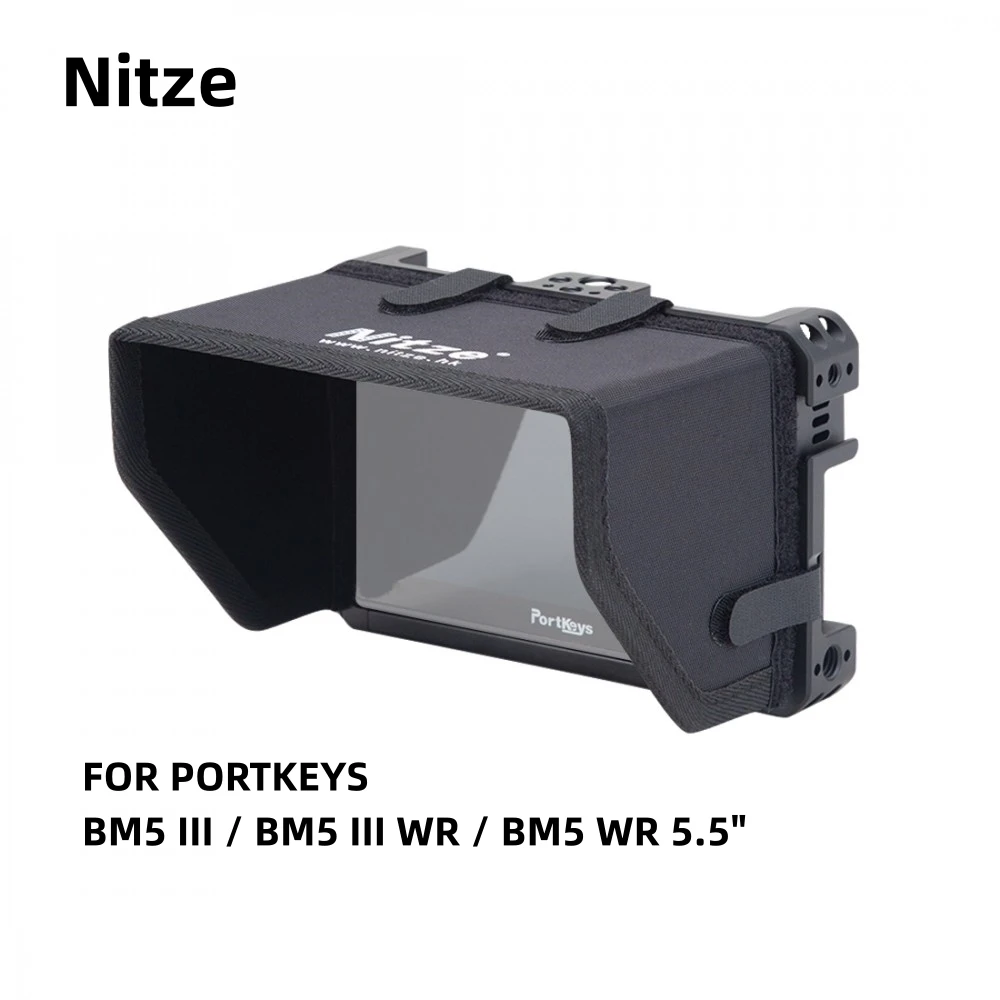 

Nitze MONITOR CAGE WITH SUNHOOD JTP2-BM5 FOR PORTKEYS BM5 III / BM5 III WR / BM5 WR 5.5"