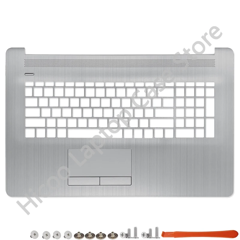 Imagem -04 - Laptop Lcd Tampa Traseira Moldura Palmrest Teclado Superior Caixa Inferior para hp Pavilion 17-by 17-ca cr 17q-cs 470 g7 Preto Prateado Novo