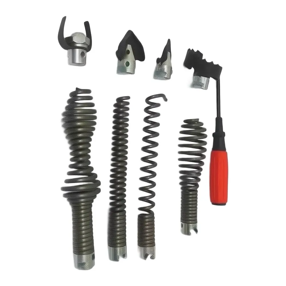 Drain Cleaning Machine Parts And Tools Pipeline Dredge Device Spring Drill Machine Parts For Remove Blockages In Pipes Cleaning