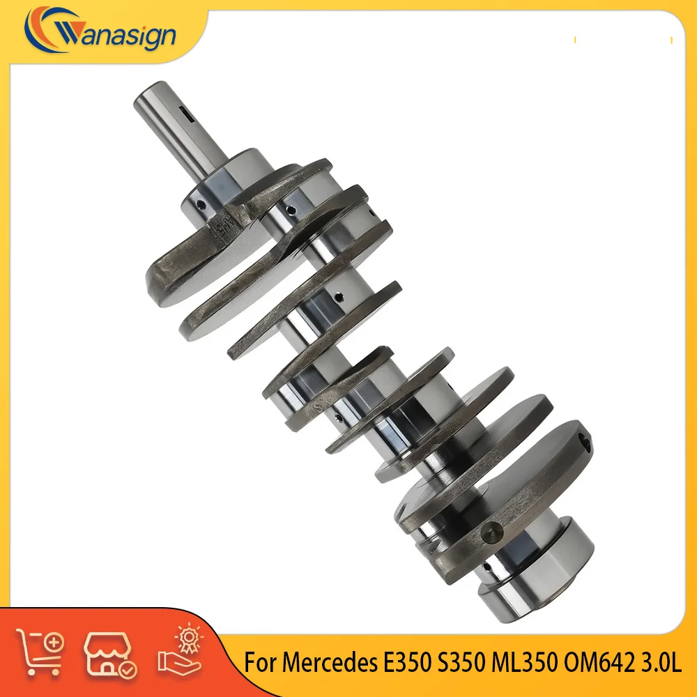 

Engine Parts Rebuild Crankshaft Fit 3.0 L V6 Diesel OM642 For MERCEDEZ BENZ SPRINTER C-CLASS 3.0L A6420302601 A6420302401