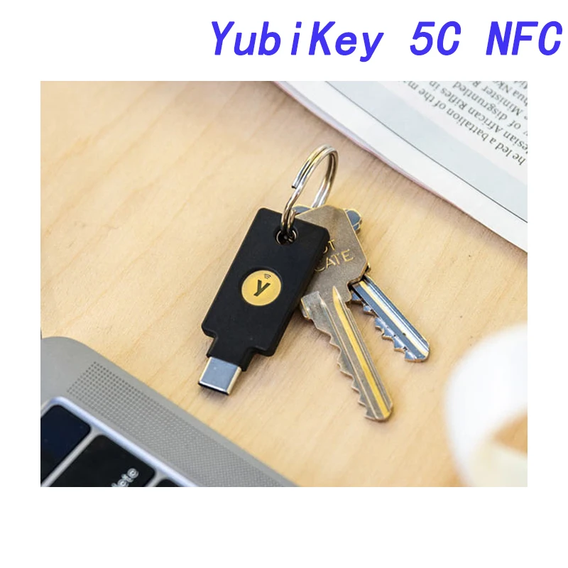 Yubico-ydrawkey 5c nfc USB-Cセキュリティキー,Webauthn,fido2 ctap1,fido2 ctap2,ユニバーサル第2要素 (u2f)