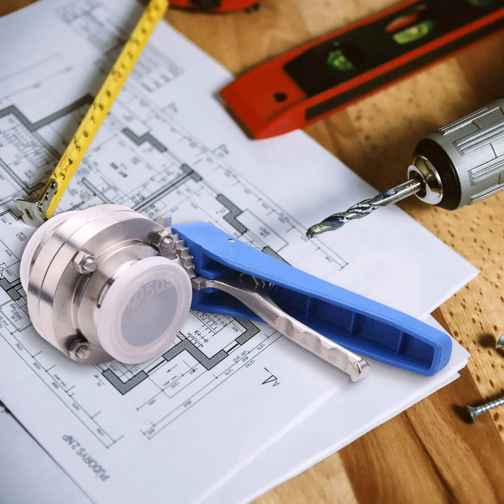 ABNG 1-1/2 дюйма, 38 мм, нержавеющая сталь SS304, санитарная 1,5-дюймовая трехзажимная заслонка-бабочка, триггер для домашней молочной продукции