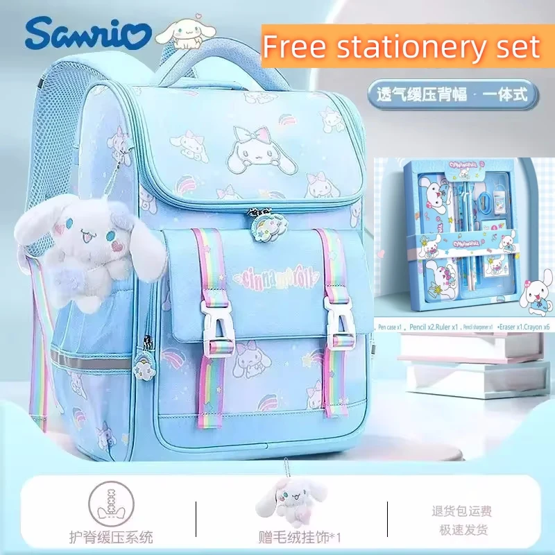 Sanrio Cinnamoroll Anime śliczny plecak dla dzieci o dużej pojemności tornistry uczeń kreskówka torba na ramię prezent podróżny dla przyjaciela