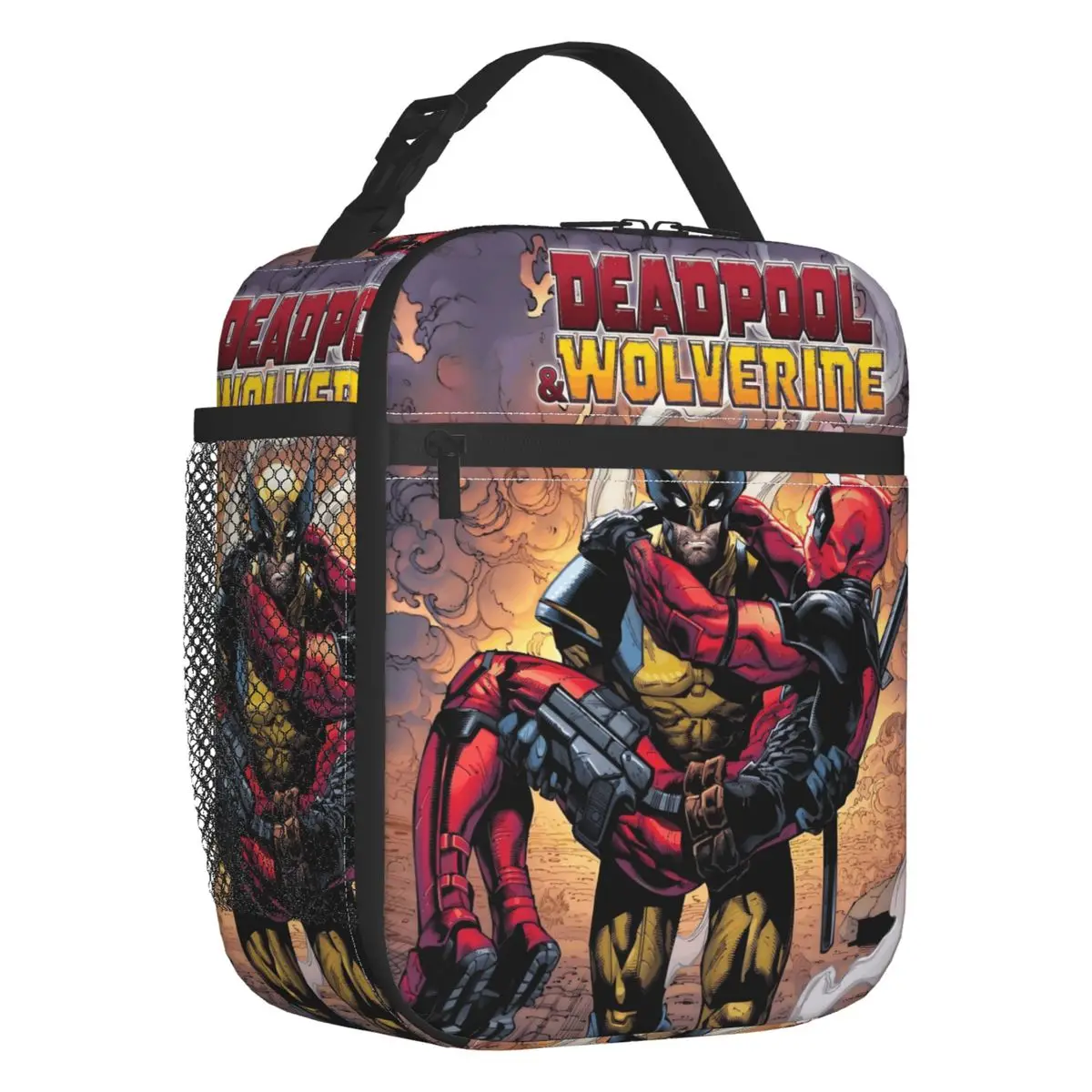 

Пользовательские Росомаха, винтажные комиксы, портативные ланч-боксы, классическая пленка, термохолодильник, изолированная сумка для обеда, детская школьная сумка