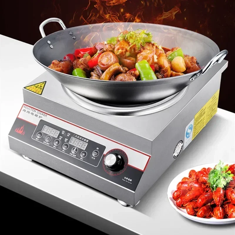 Eoctoe 5000w Induction Cooker Commercial Induction Kitchen Panel Cooking  Induction Cooktop Single Cooker Electric Hob