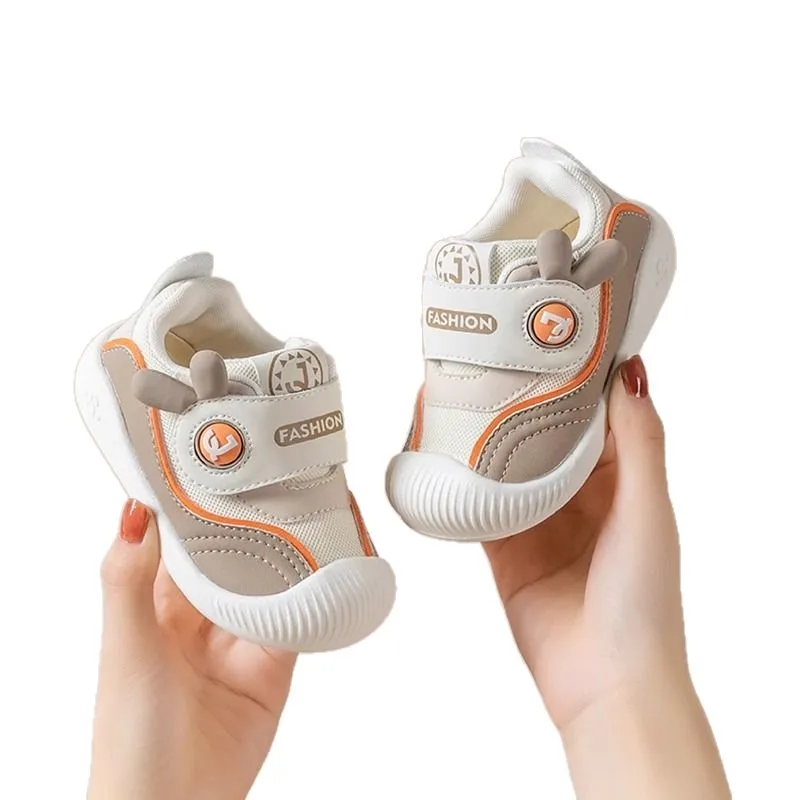 Baby Boys Girls Sandals 2026 Spring Autumn Baby First Walker Shoes Soft Anti Slip Anti Kick Cloth Toddler Functional Footwear