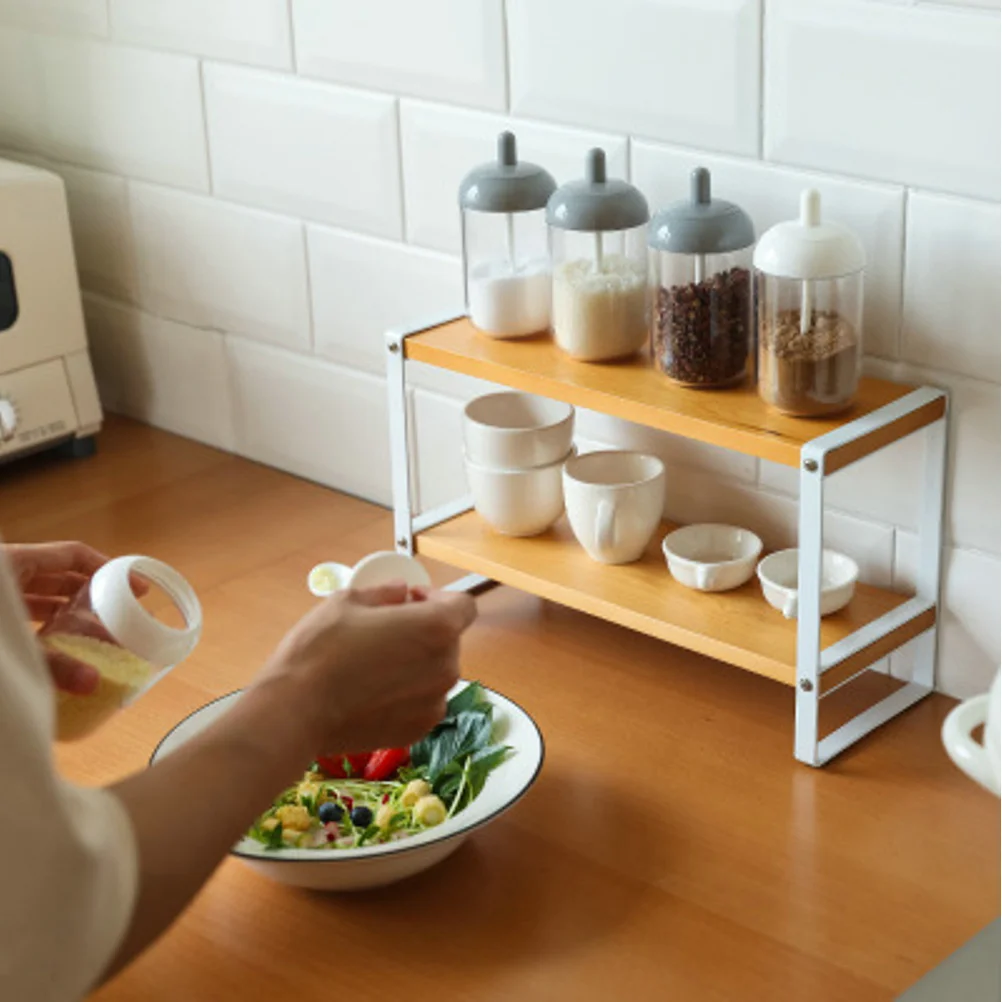 

Round Spice Jars Transparent Food Storage Containers With Spoon For Tea Nuts Sugar Seasoning Kitchen Pantry Organization