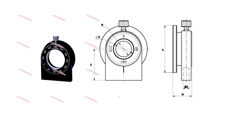 Optical Polarizer Holder Diameter 12.7/25 4/30/50 Adjustable Optical Holder Polarizer Clamping Holder