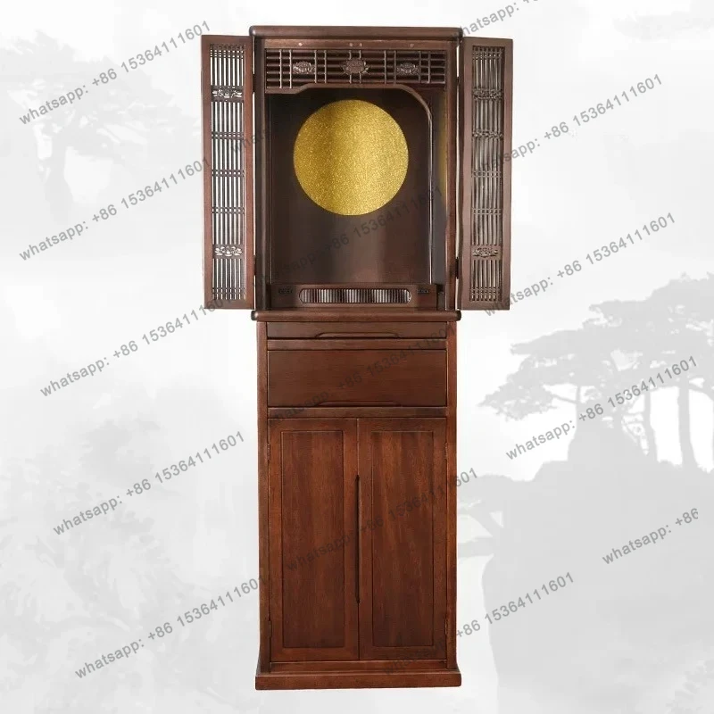 

yj7 Armadietto per Buddha che offre tavolo Armadietto verticale per uso domestico con piattaforma Buddha con porta Armadietto Sh