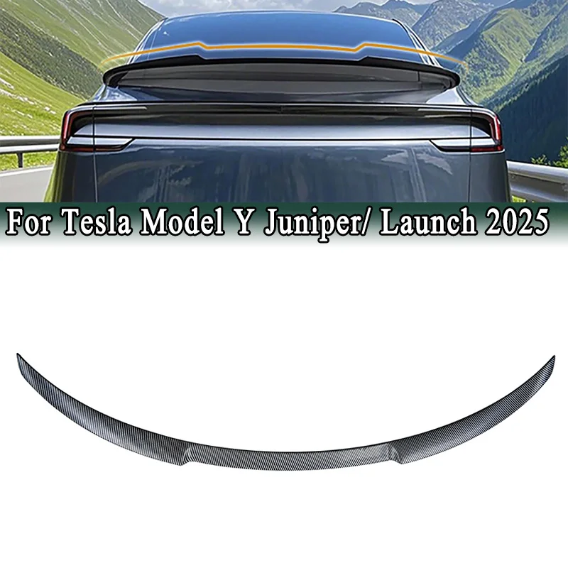 

Для Tesla Model Y Juniper / Launch 2025 Спойлеры на хвостовое крыло ABS Высокопроизводительный НОВЫЙ Модель Y Диффузор на заднее крыло багажника Черный