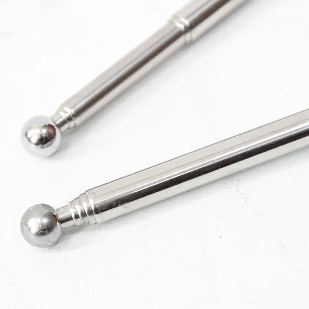 Portable Silver Belly Dance Sticks Non Slip Handle Props for Belly Dance Clothing and Dancewear Accessories