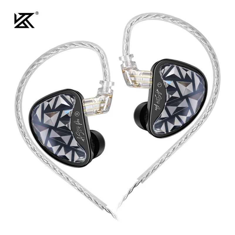 KZ AS24 PRO 24 BA-eenheden HIFI-oortelefoon Verbeterde Balanced Armature Drive Afstembaar in het oor Bekabelde gaming-oordopjes