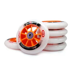 6 8 Pieces CITYRUN Speed skating wheel F1 110mm 100mm 90mm for Inline Speed Skating Track Road Marathon 608rs High Speed Bearing