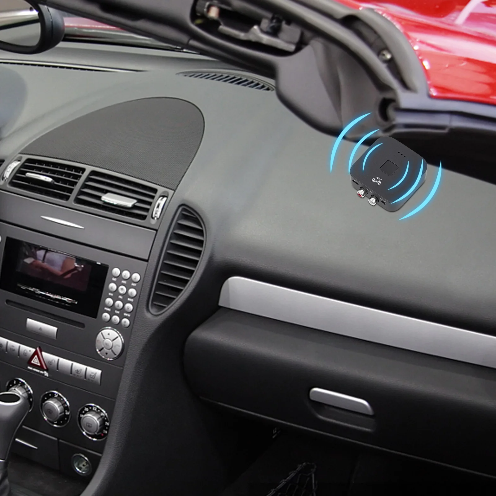 

1pc Receiver Wireless Audio Adapter for Car Notebook Built 35mm Output Auto Power Amplifier