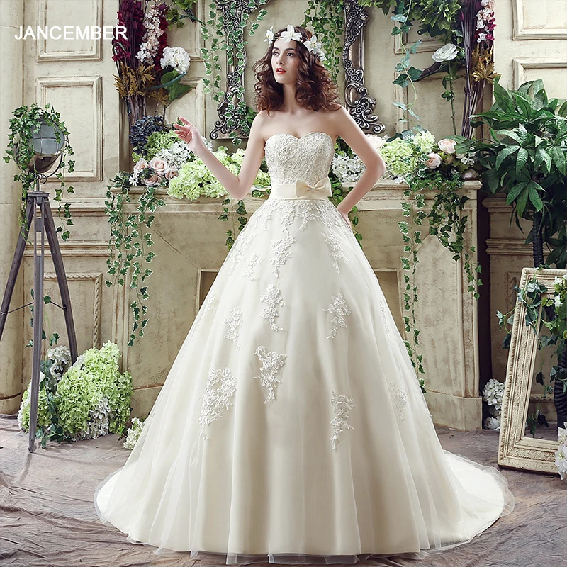 Romantic Strapless Wedding Dresses Factory Wholesale Dress For Bride Back Lace Up Ball Gown Bridal Gown Vestido De Novia
