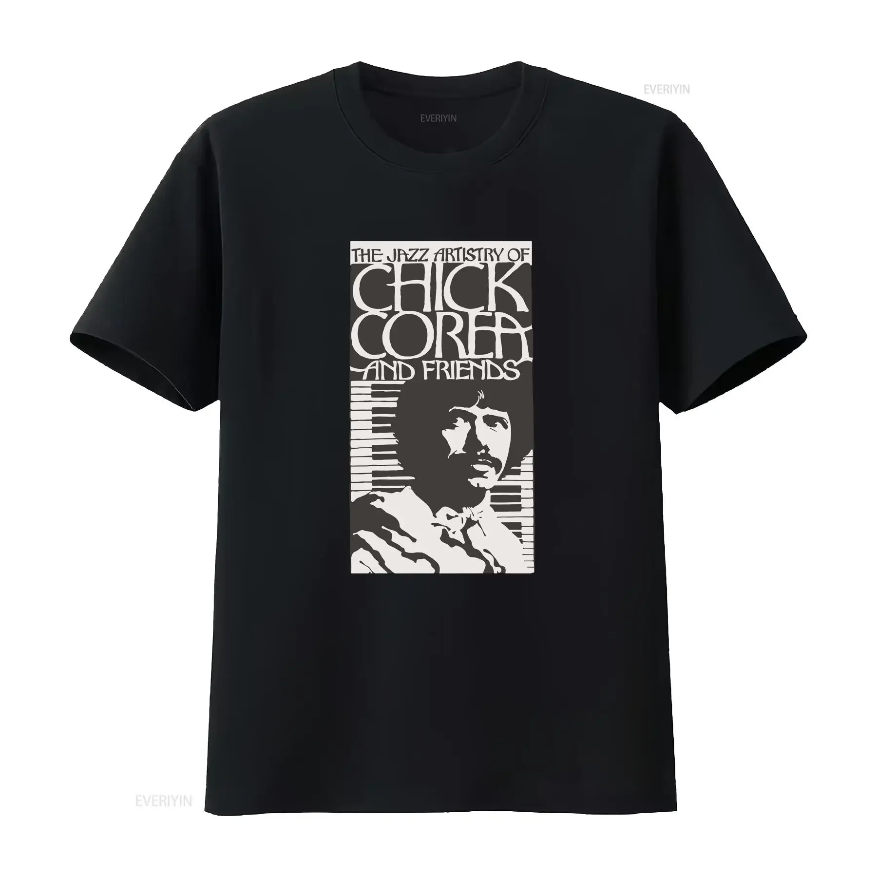 Retro Music T Shirt Vintage Jazz Chick Corea 70s 80s Lover Piano Keyboard Great vintage Washed Versatile Stylish streetwear