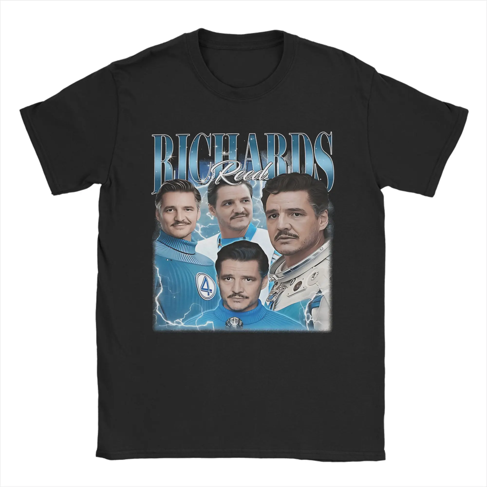 RICHARDS RICHARDS PEDRO PASCAL vintage AKA MR. FANTASTIC FOUR T-shirt da uomo in cotone divertente O-collo manica corta