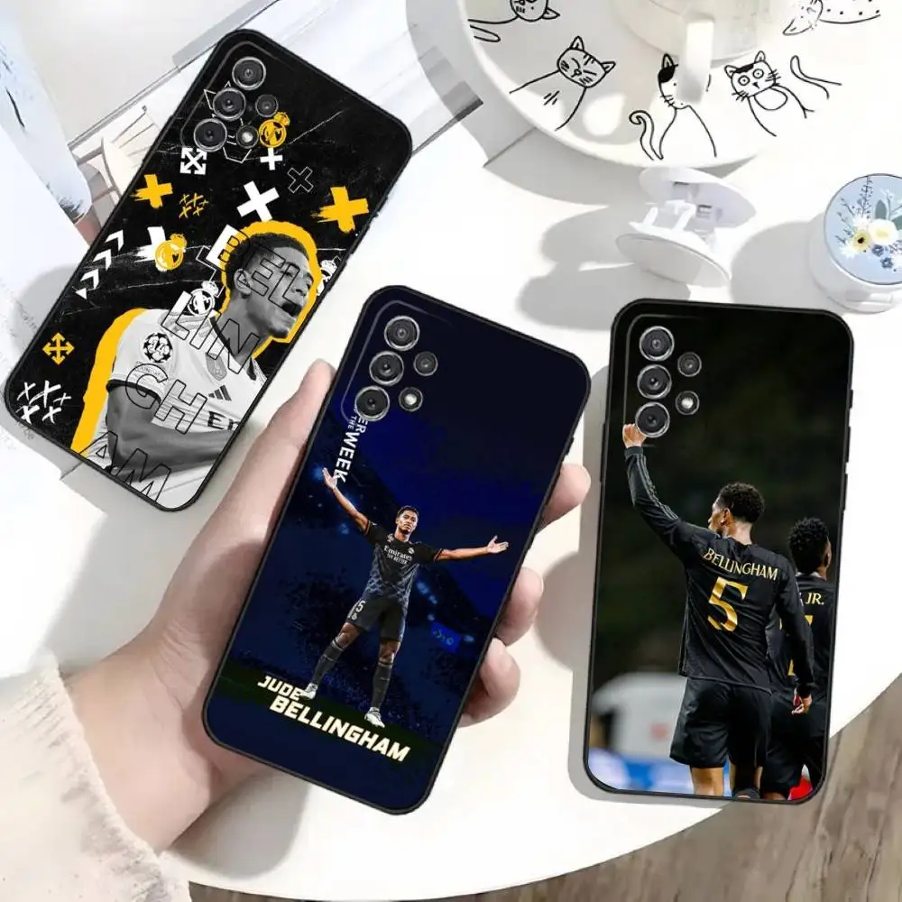 

Football J-Jude R-Real M-MadridS Phone Case For Samsung S25,S24,S21,S22,S23,S30,Ultra,S20,Plus,Fe,Lite,Note,10 Black Soft Shell