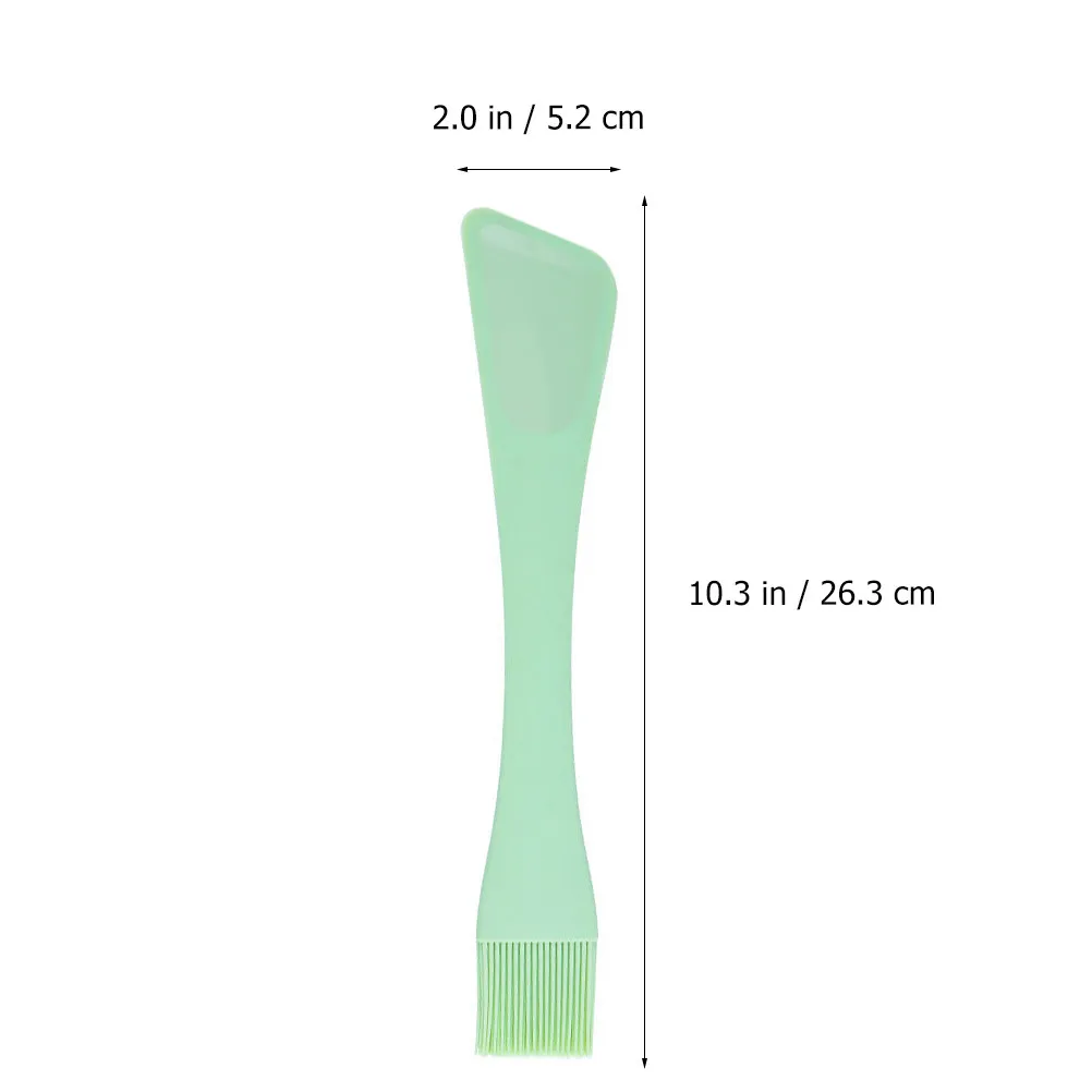 Dual-Purpose Silicone Scraper Spatula 2-in-1 Baking Brush for Cakes Cookies Desserts Spreading Jellies Butter Cream Easy Clean