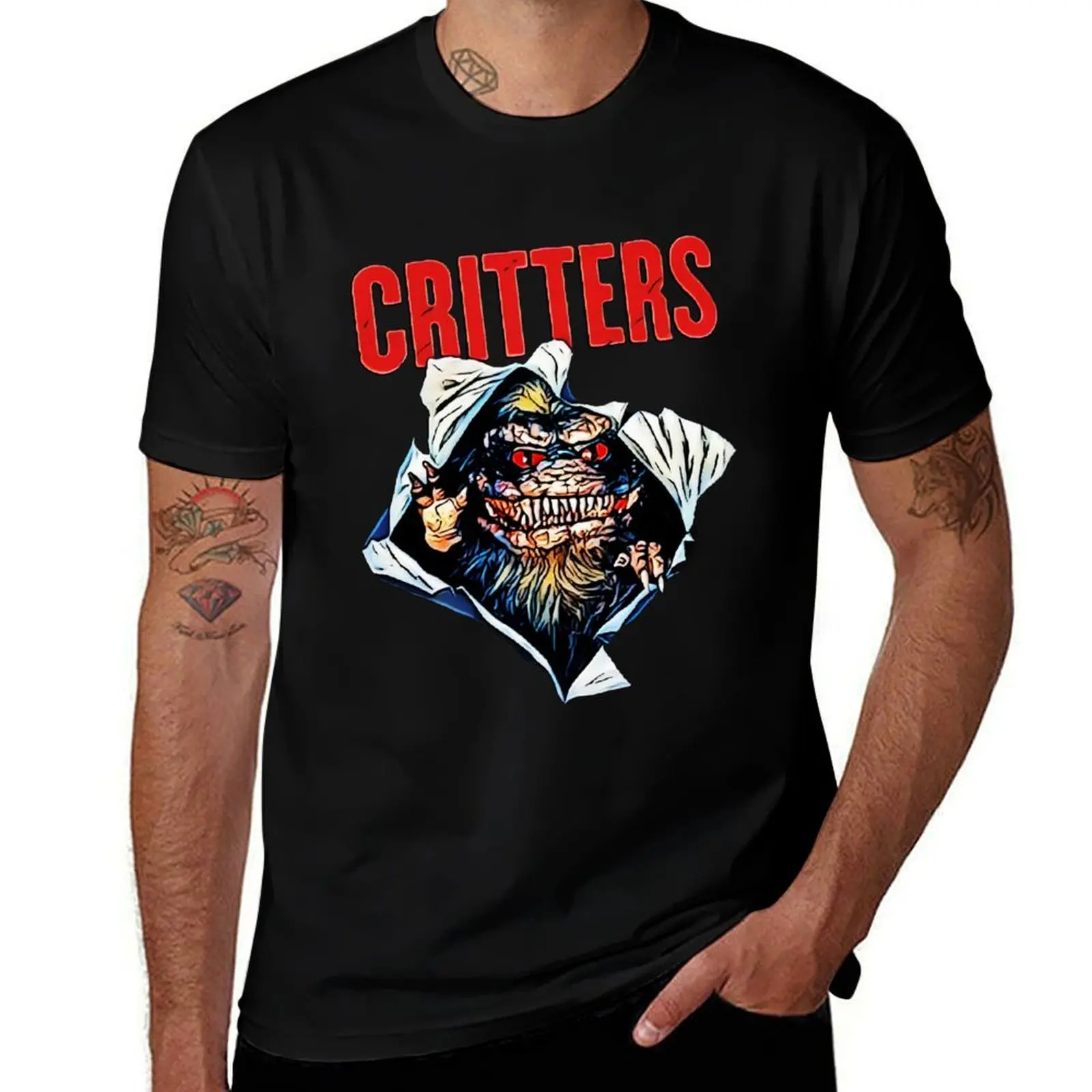 

Copy of Critters T-Shirt kawaii clothes rapper graphic tees blanks summer shirt men tshirt