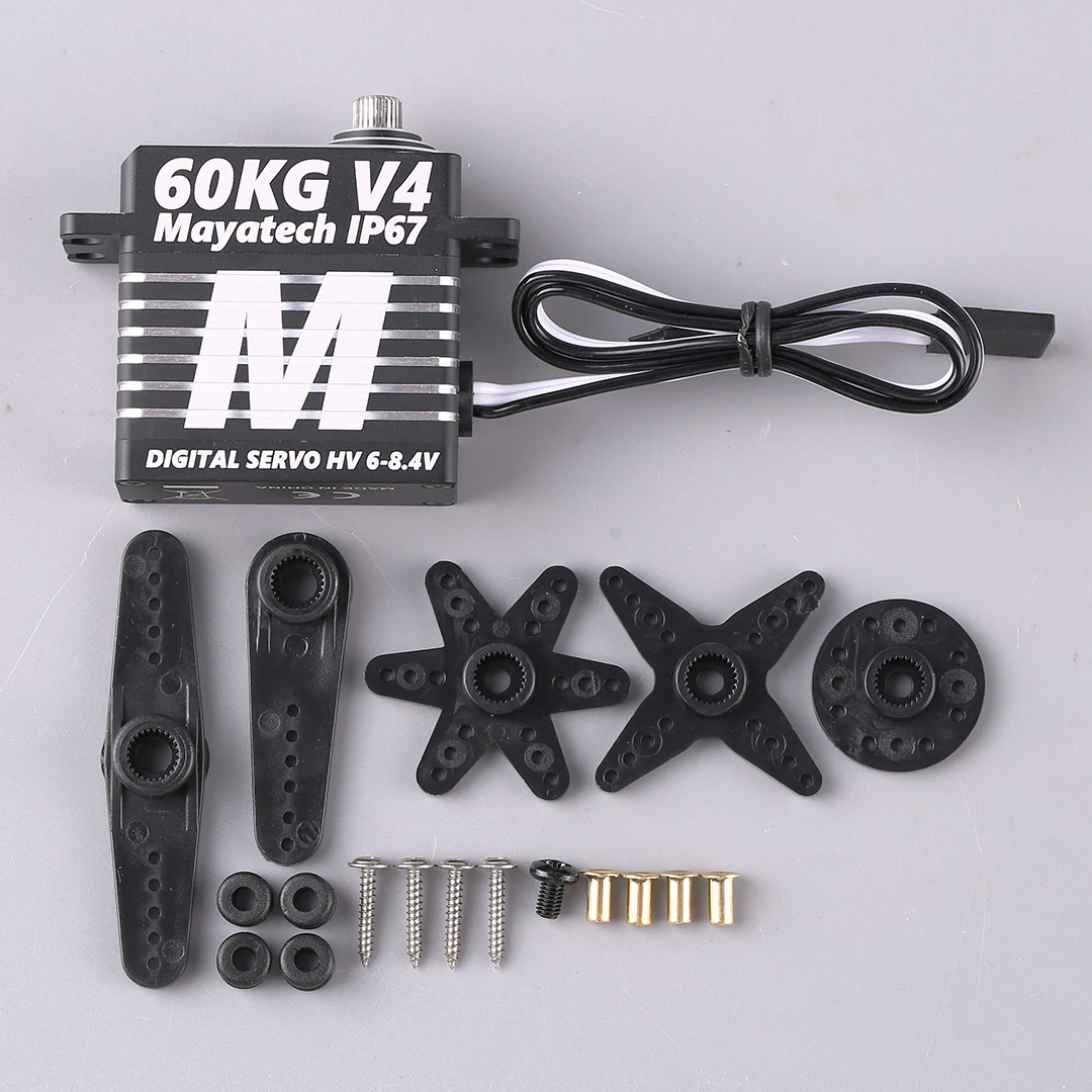 Mayatech HV4060 V4 60KG High Torque Digital High Voltage Aircraft Model Anti Splash Metal Gear Servo HV4080 V4 80KG