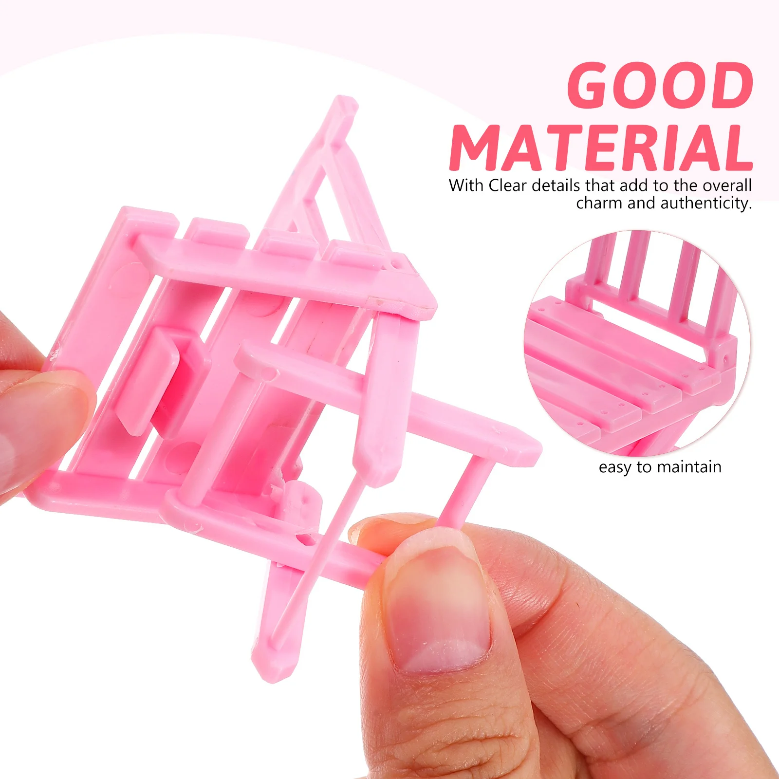 1 مجموعة مصغرة المشهد الديكور مايكرو الراتنج الأثاث لدمية اكسسوارات المطبخ طاولة صغيرة كرسي مجموعة القهوة الصغيرة #4