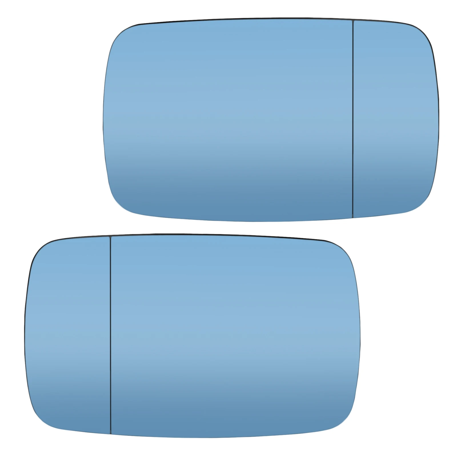 Blauer seitlicher Rückspiegel, Glasstab auf nicht basierend, für BMW 3er E46 1998–2005, 5er E39 1996–2003 Sedan Wagon Compact