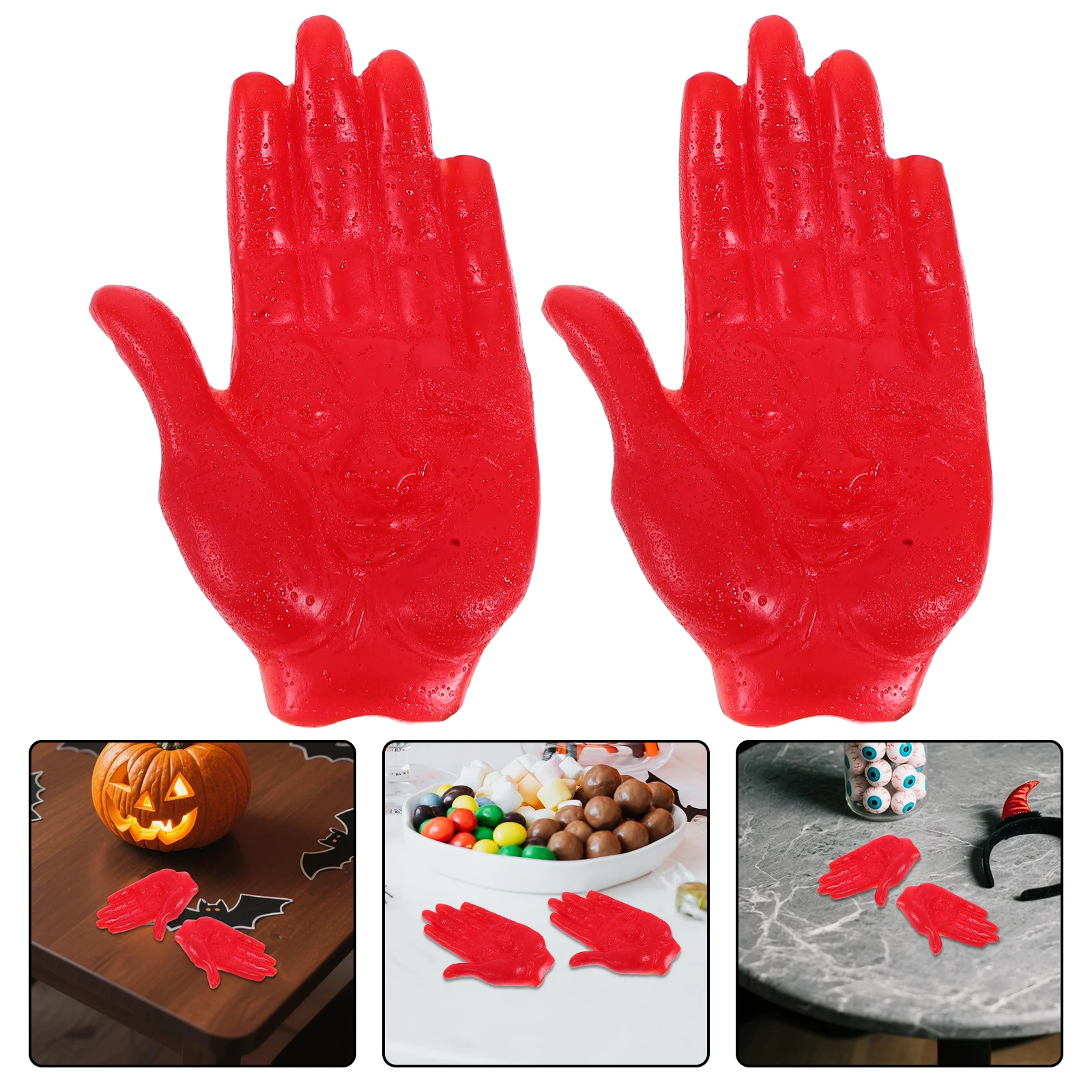 

6pcs Hand Decorations Realistic Fake Plastic Hands Prank Party Favors Scary Props Kids Adults Halloween Goody Bag Stuffers Mini