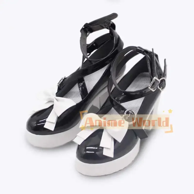 YouTuber virtuale Minato Aqua Quinto costume da cameriera Abito Scarpe cosplay Stivali Puntelli per feste di carnevale di Halloween su misura