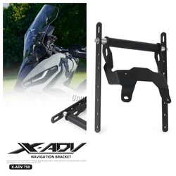 For Honda XADV 750 Motorcycle Navigation Bracket Metal GPS Handlebar Holder Mobile Phone Charging Stand Motorcycle Accessories