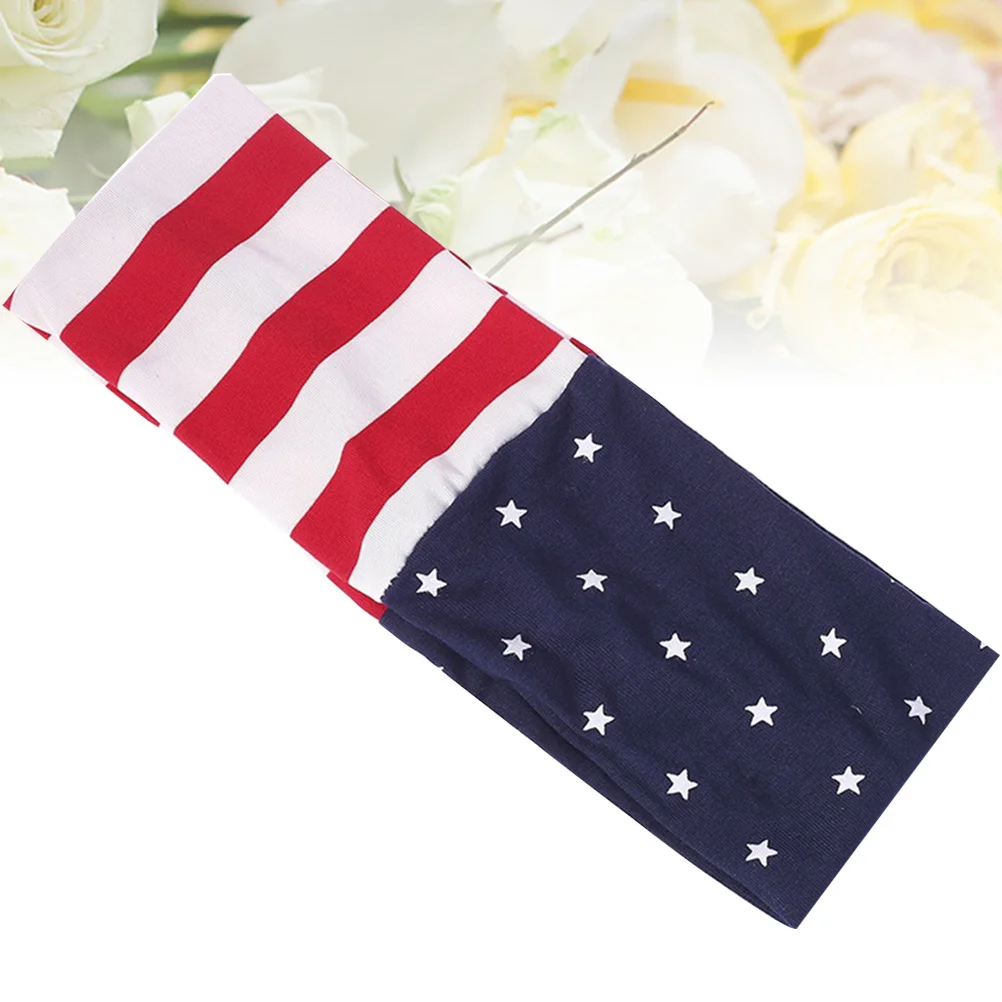

Us Flag Design Headband Comfortable Durable Sports Hairband for Fitness Running Yoga Hair Accessory Women Hairband