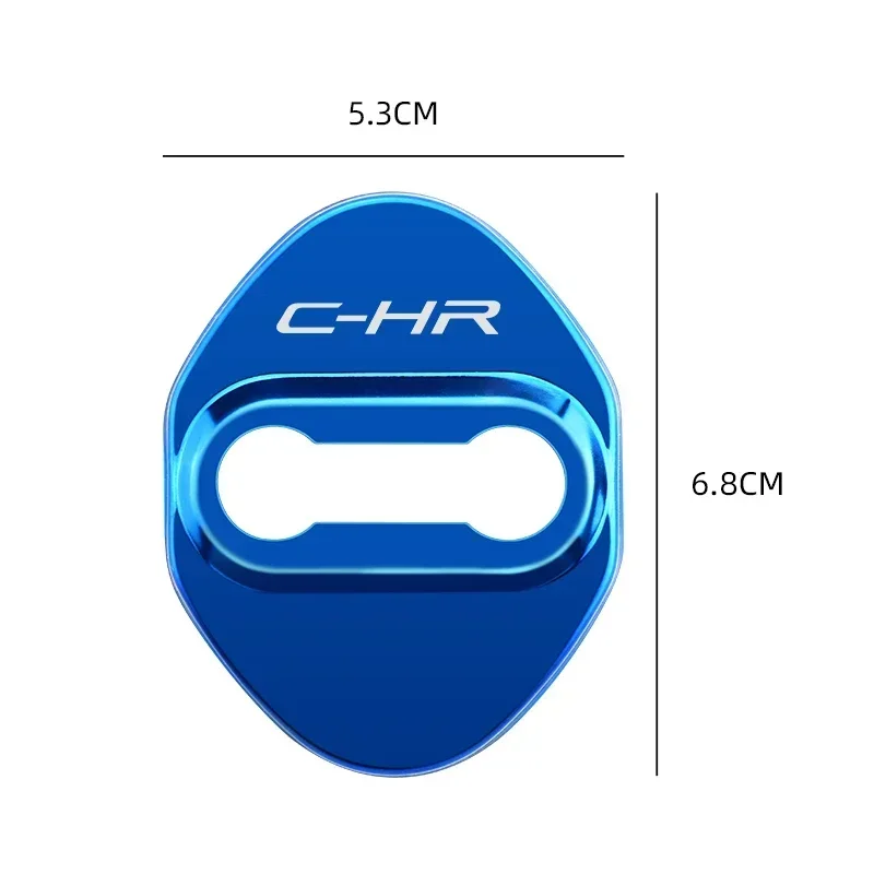 Car Styling Car Accessories Door Lock Cover Case For Toyota C-HR 2018-2021 Auto Emblems Stickers