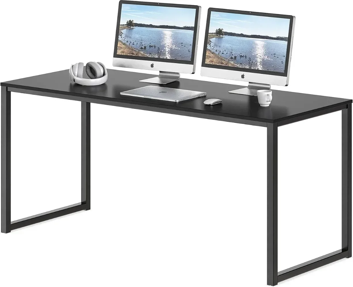

Home Office 55-Inch Computer Desk, 24" Deep, Black