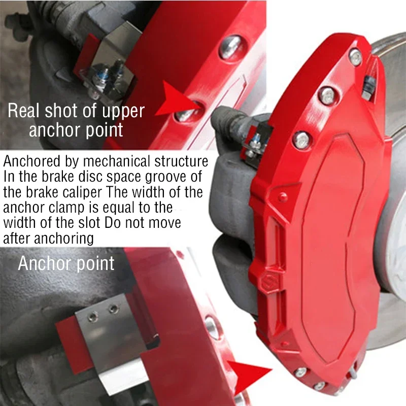 For 2010 2026+Audi Car Brake Caliper Cover Aluminum Alloy Metal Fit A1 A2 A3 A4 A5 A6 A7 A8 Q1 Q2 Q3 Q4 Q5 Q6 Q7 TT TTS view 3