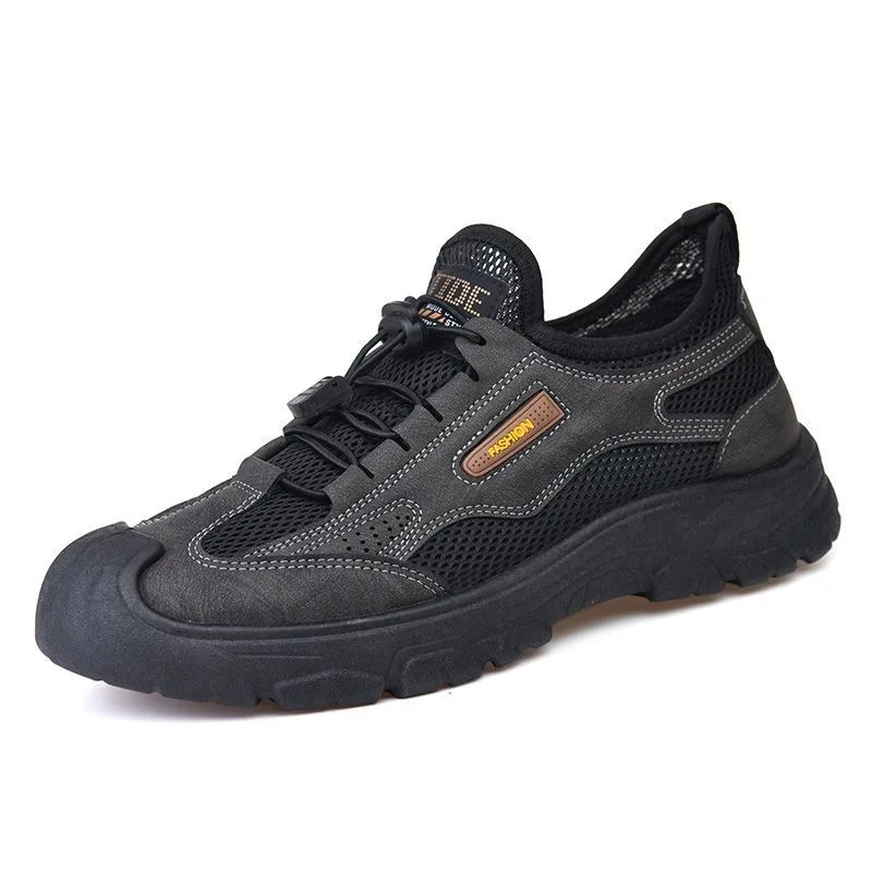Mesh Men Hiking Shoes Outdoor Trail Trekking Sneakers Men Non-slip Breathable Climbing Shoes Mens Mountain Sports Shoes Male