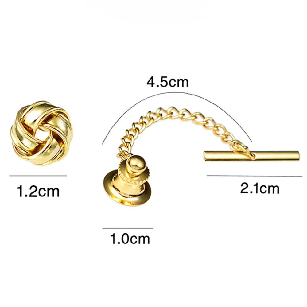 Metal Tie Pin Collar Pins Handmade Ball Men\'s Party Wedding  Fashion Necktie Brooches Classic High Quality Exquisite Gifts