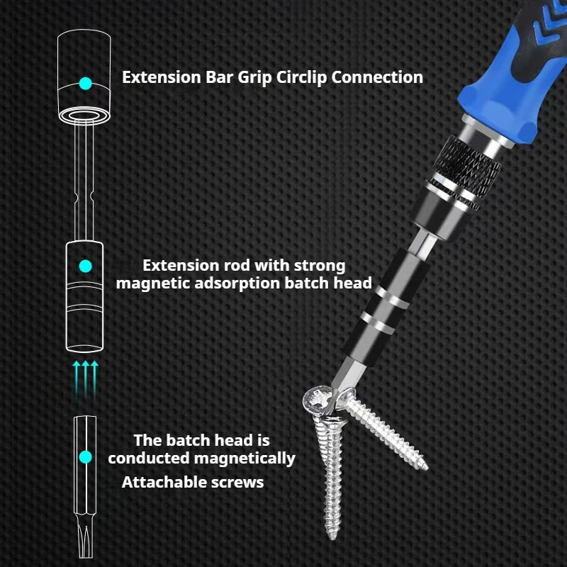 60 in 1 Precision Screwdriver Set Professional Hand Tool for Laptop Cell Phone Repair Electronic Products Kit