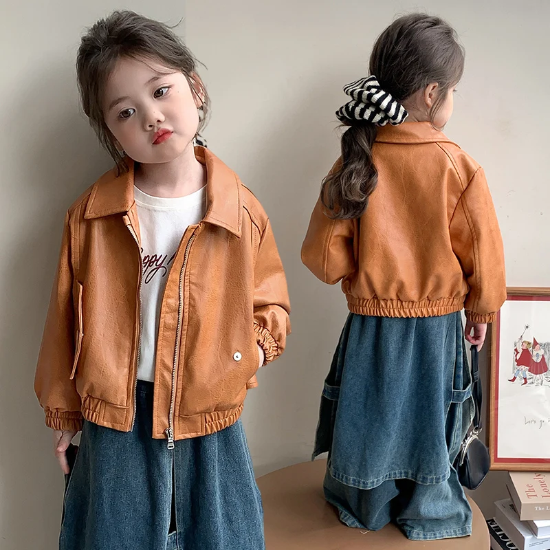

Children's Spring Autumn Jacket New Handsome Boys Girls Western Wind Coat Autumn Fashion Jacket Outerwear