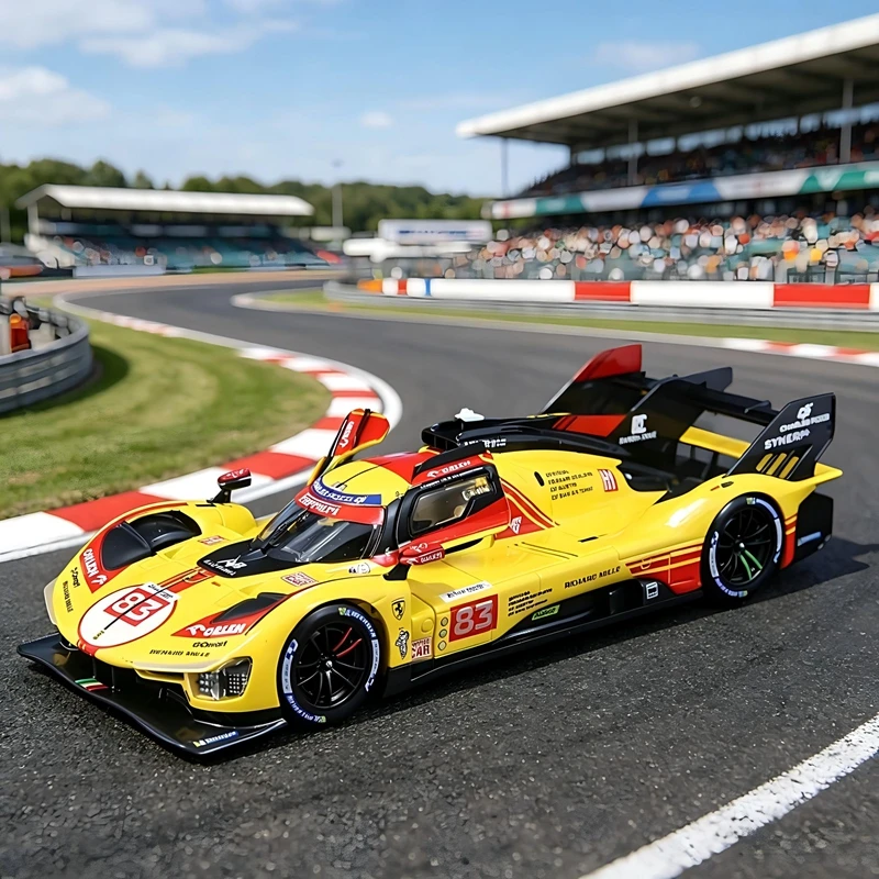 Bburago 1: 24 simulation Ferrari 499P alloy supercar model car static car decoration collection desktop office decoration
