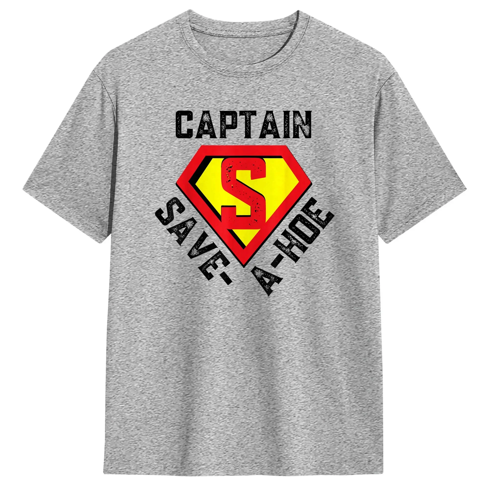 Captain Save a Hoe Costume Halloween T-Shirt Beach Cotton O Neck Oversize Top Tees Short Sleeve Street Style Tops
