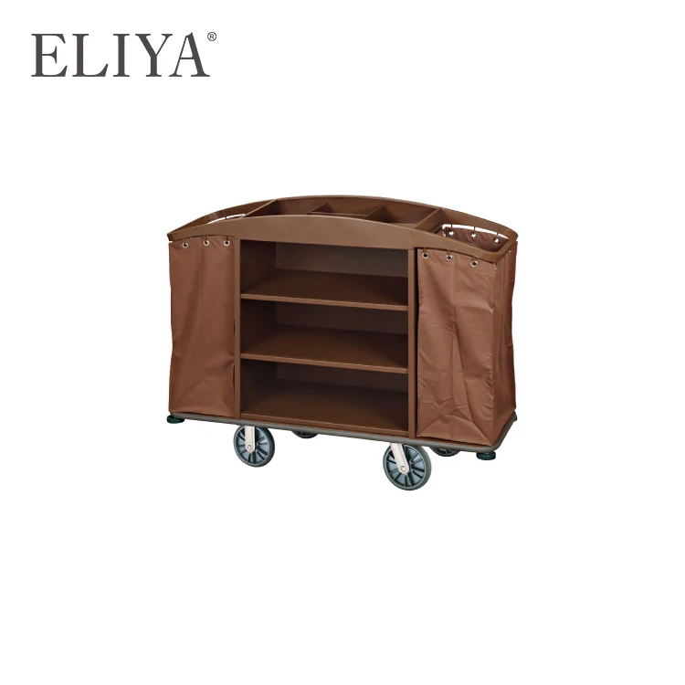 Multifunction Hot-Sale Housekeeping Service Bellman Hotel Cleaning Trolley