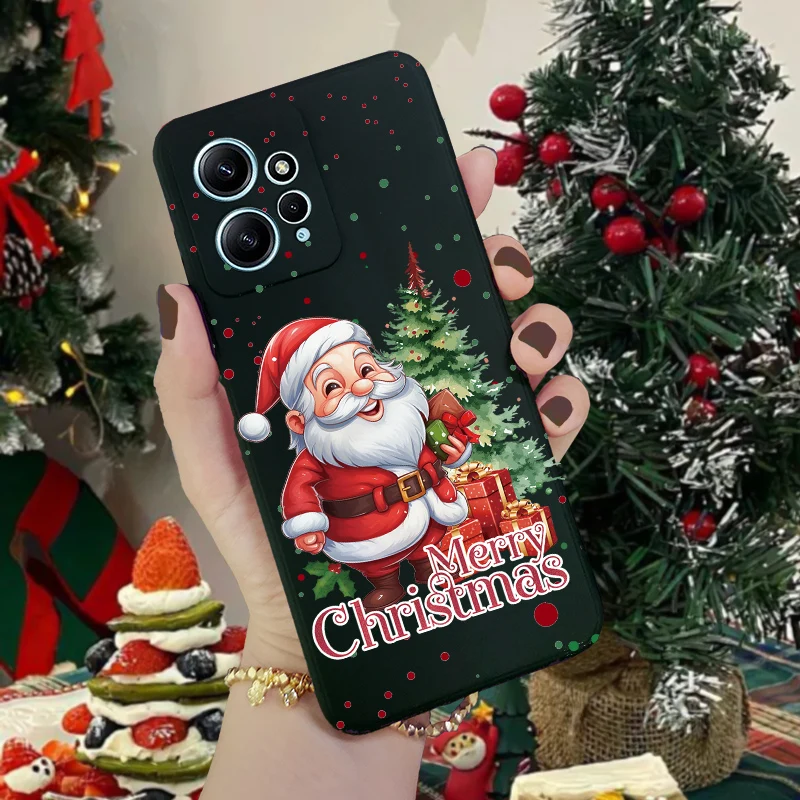 Christmas Santa Snow Case for VIVO V30 Lite Y17S V27E V25E Y21 Y03 Y16 Y18 Y22 Y27 Y28 Y33S Y35 Y36 Y51S Y72 Y52 Y21S Y22S Cover