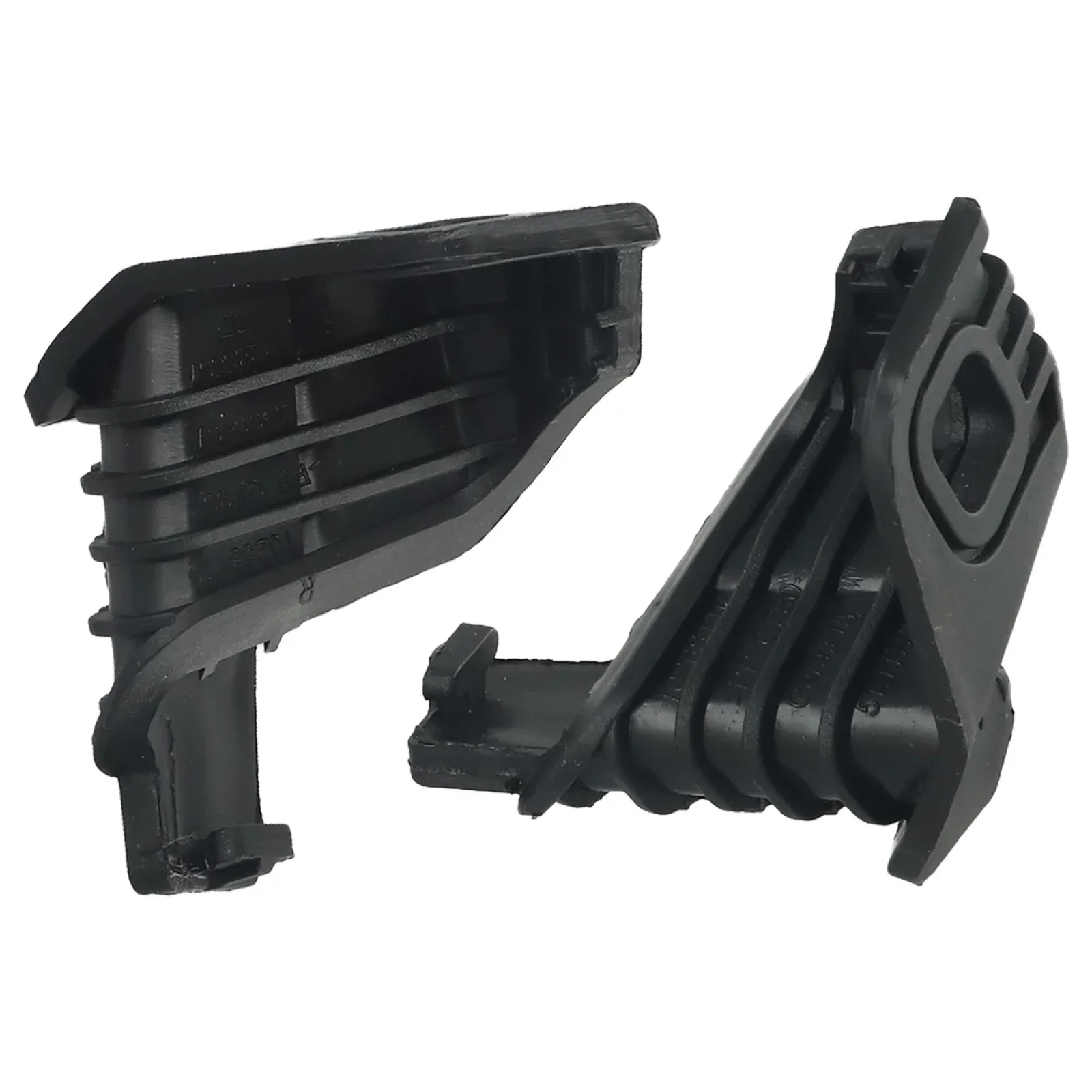 Clip Headlight Brackets Plastic 51647285597/598 Black Direct Replacement LH & Right Pair Brand New High Quality