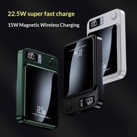 10000mAh Magnetic Wireless Charging Ultra-thin Super-fast Flash Charging Portable Power Bank Convenient for Traveling